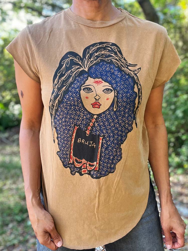 La Bruja Skeleton Doll Tee with 3rd Eye