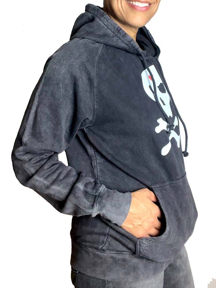 Side view of hoodie