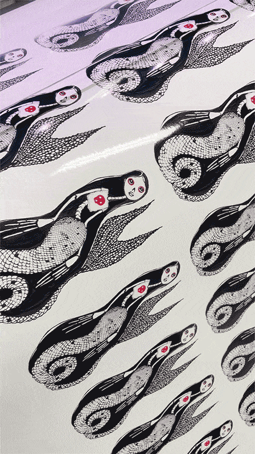 Skeleton Mermaid Sticker - Silvia