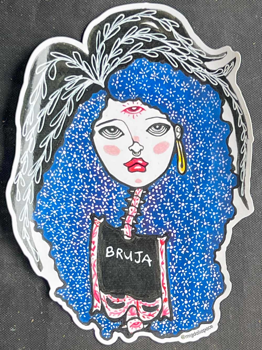 Vinyl Sticker, La Bruja with 3rd Eye