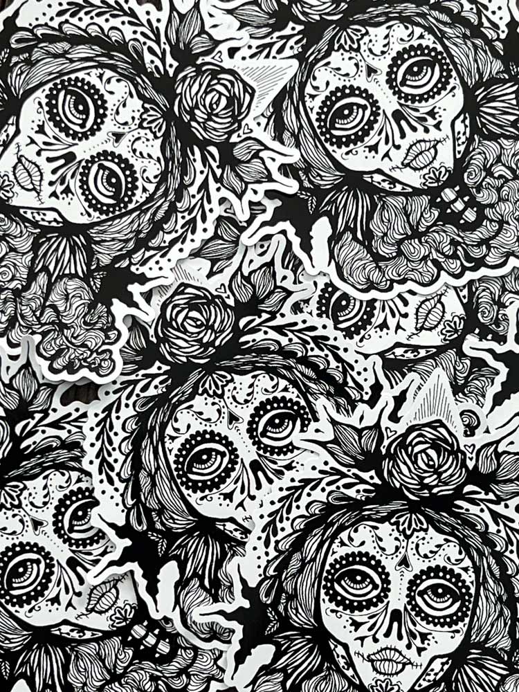 Sugar Skull Stickers