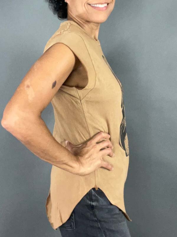 Side view of Graphic Tee