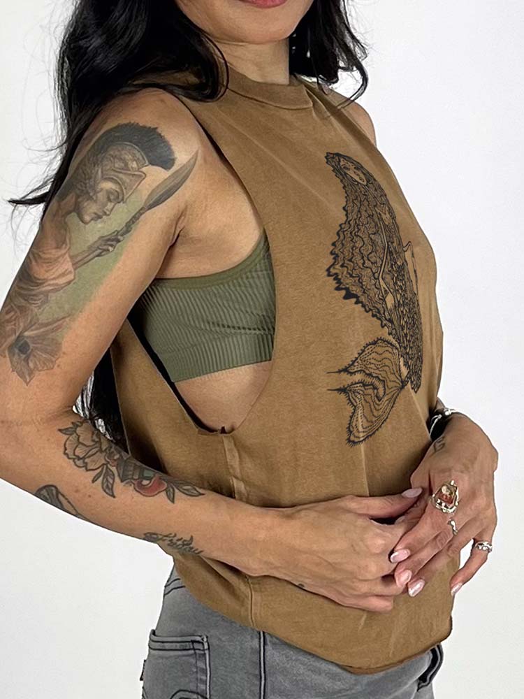 Side view of Mermaid Crop Top