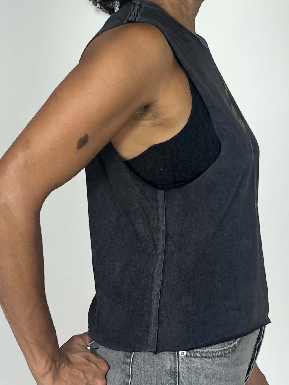 side view of crop
