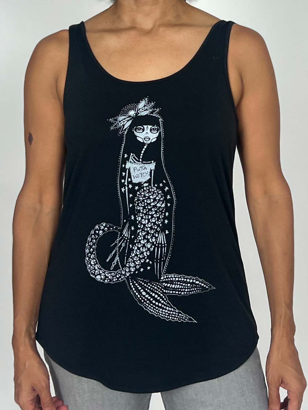Puta Witch Skeleton Mermaid