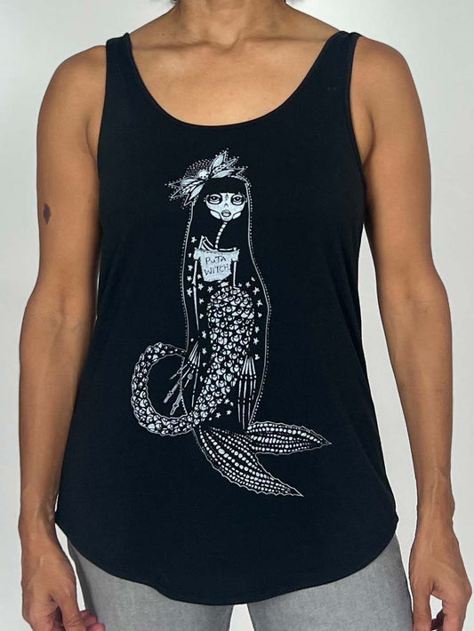 Puta Witch Skeleton Mermaid
