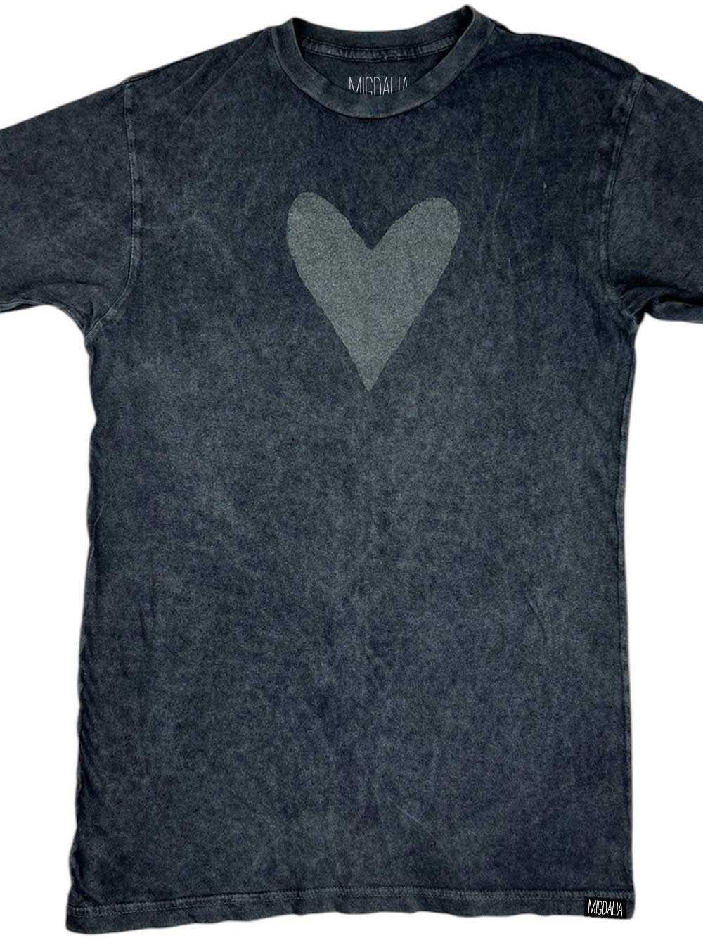 Vintage Black Tee w/ Black Heart
