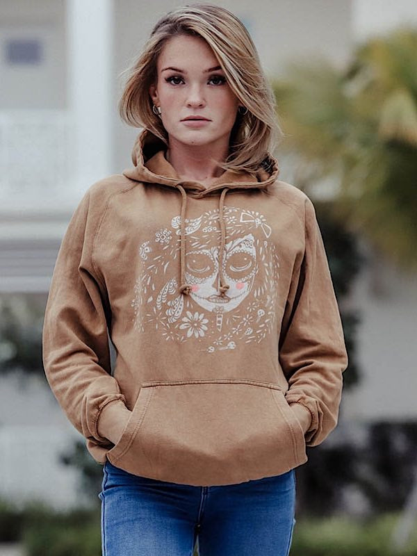 Vintage Hoodie, lady of the dead design