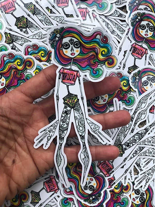 Sticker Bruja Inked