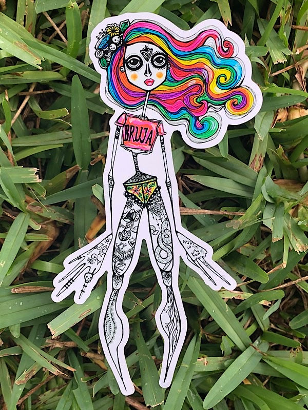 Sticker Bruja Inked