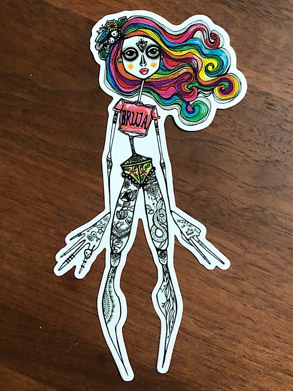 Sticker Bruja Inked