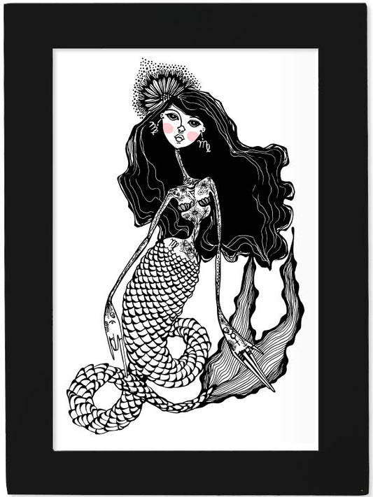 Frame Art Virgo Zodiac