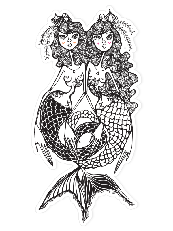 Gemini Zodiac Vinyl Sticker