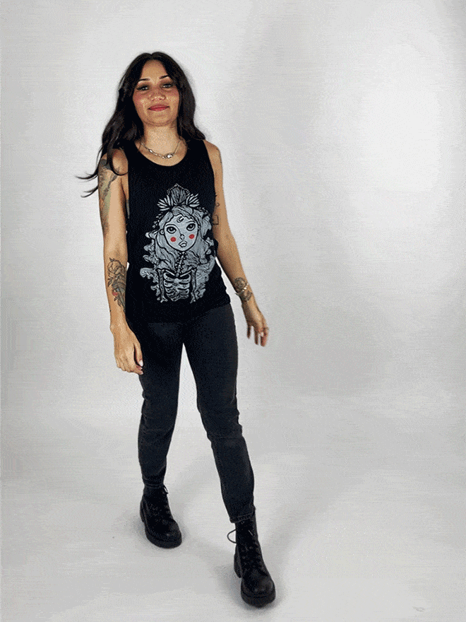 Skeleton doll Malé Graphic Muscle Tank