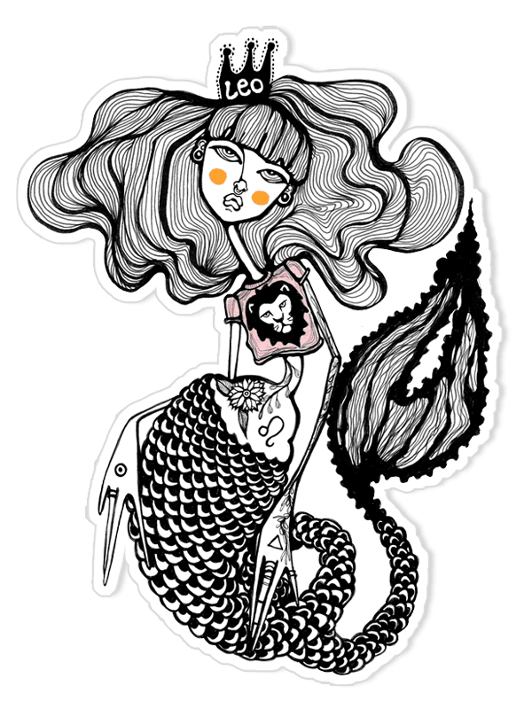 Stikcer of Leo Zodiac