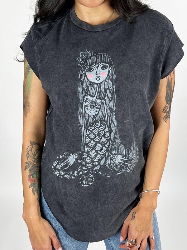 Mermaid Henna Zella Graphic Boyfriend Tee