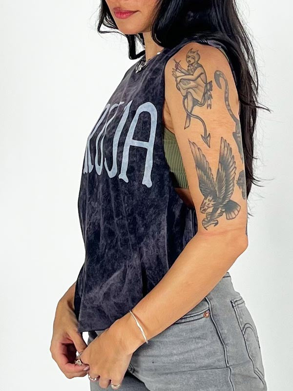 Bruja Graphic Tie Dye Crop