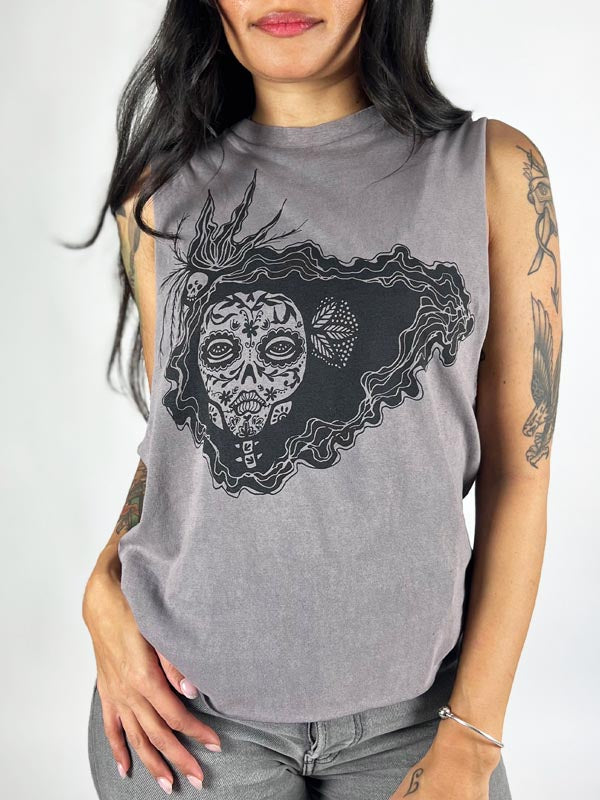 Día de Muertos Pasha Graphic Boyfriend Tank