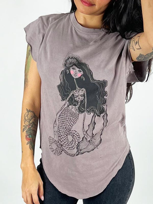 Virgo Zodiac Mermaid Graphi Tee