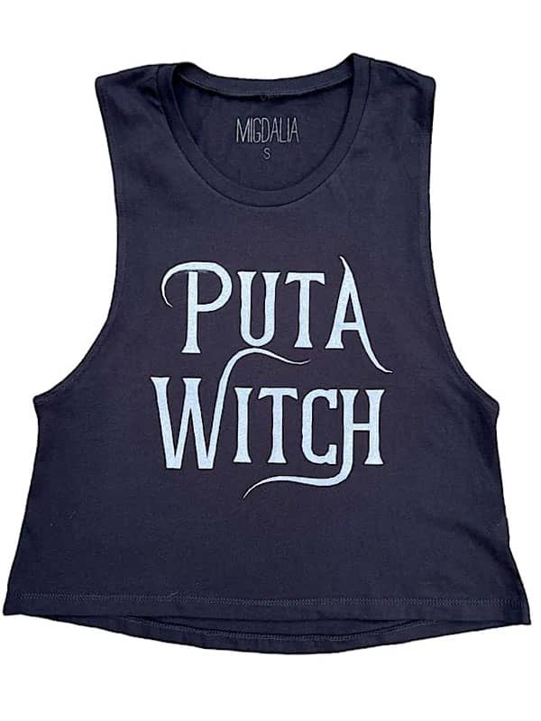 Puta Witch Muscle Tank Crop