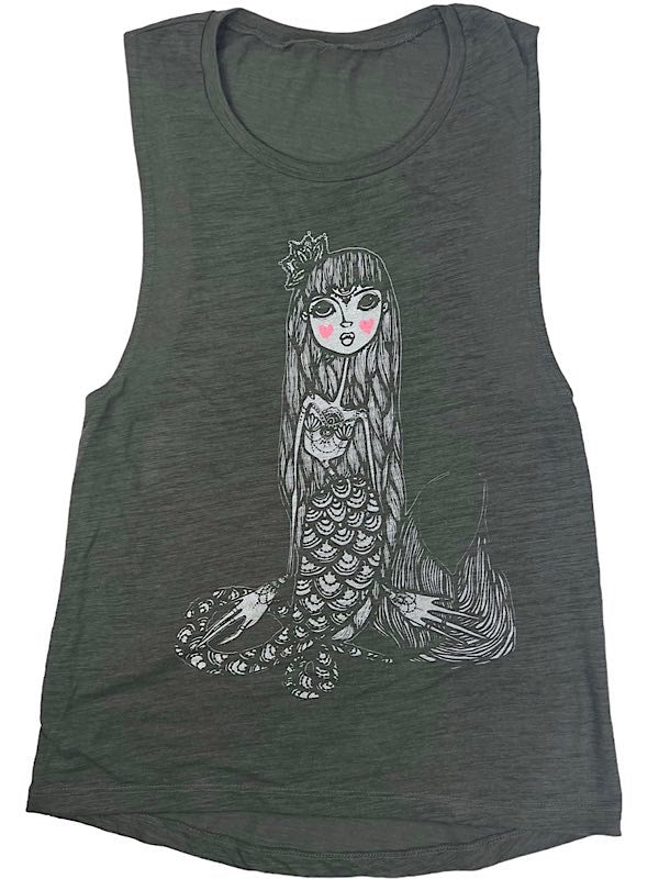 Mermaid Henna Zella Graphic Muscle Tank