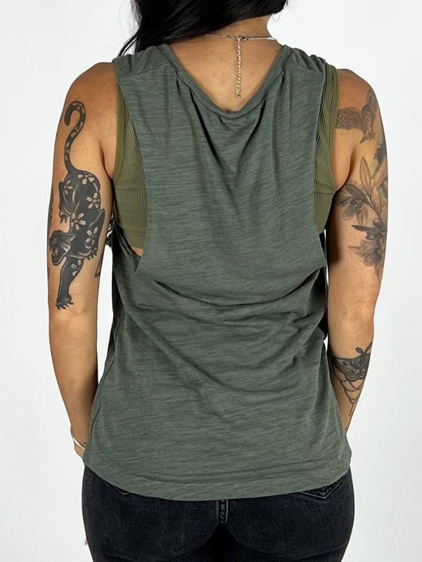 Skeleton Mermaid Ceto Graphic Muscle Tank