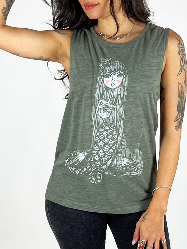 Mermaid Henna Zella Graphic Muscle Tank