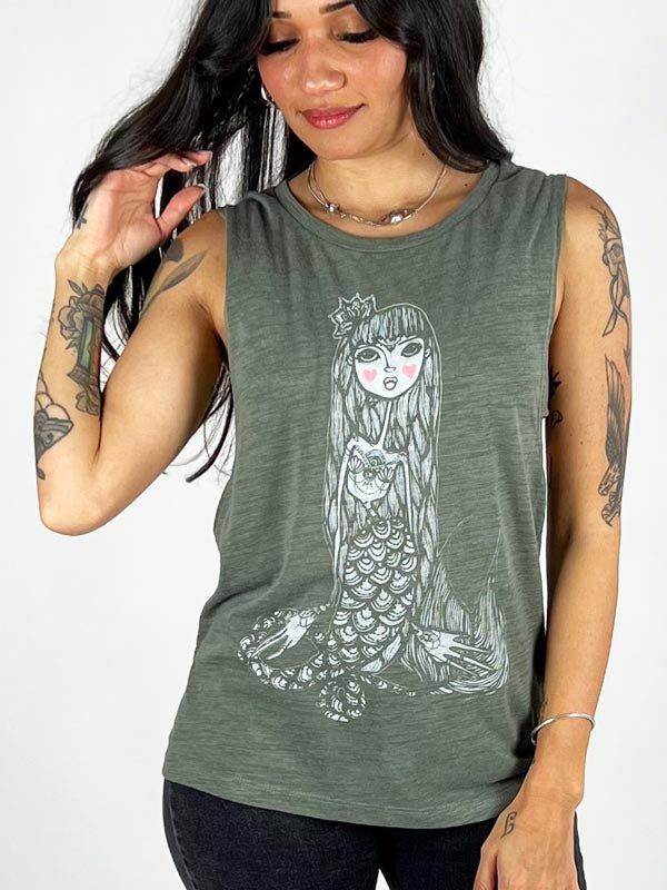 Mermaid Henna Zella Graphic Muscle Tank