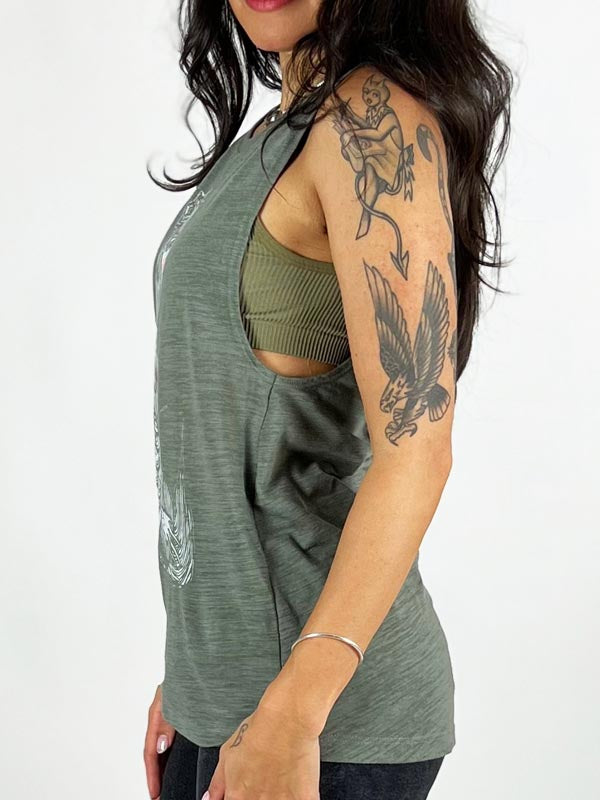 Mermaid Henna Zella Graphic Muscle Tank