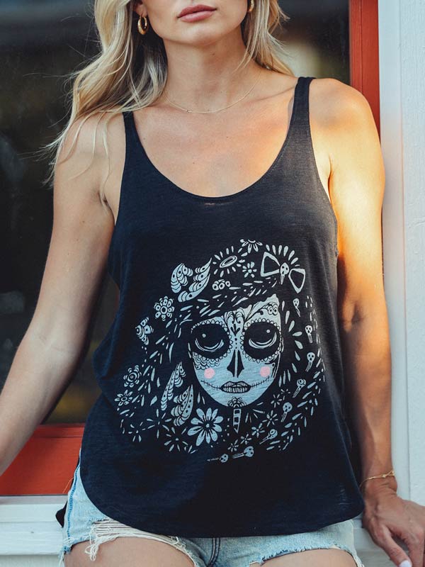 Sugar Skull Graphic Tank