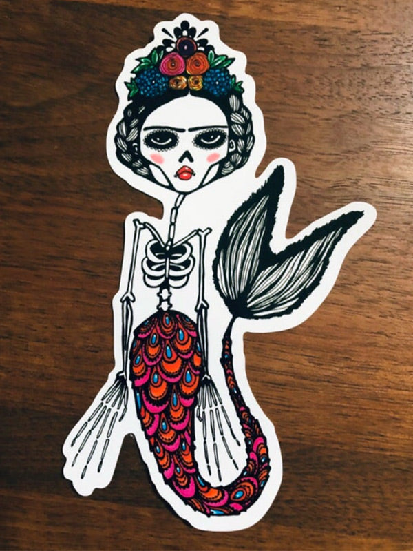 Sticker Frida Kahlo Mermaid