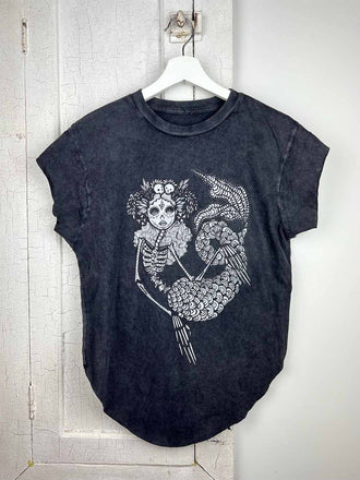 MIGDALIA - Sugar Skull and Mermaid Art and Graphic Tees