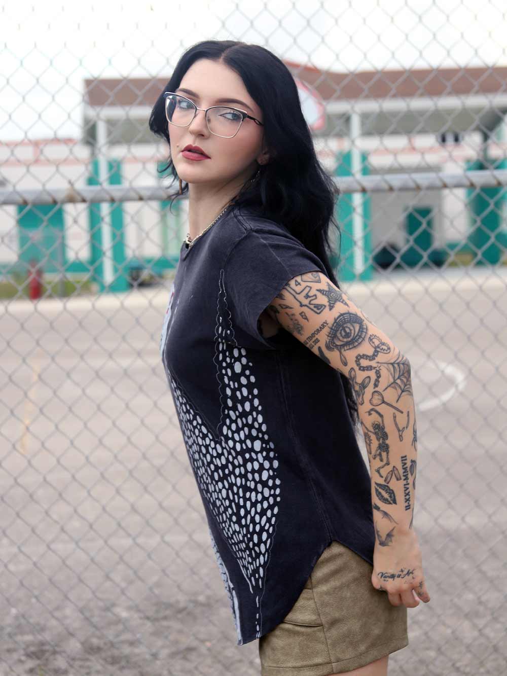 トップス Mame Stained Glass Printed Top Stained Glass Blouse - Etsy