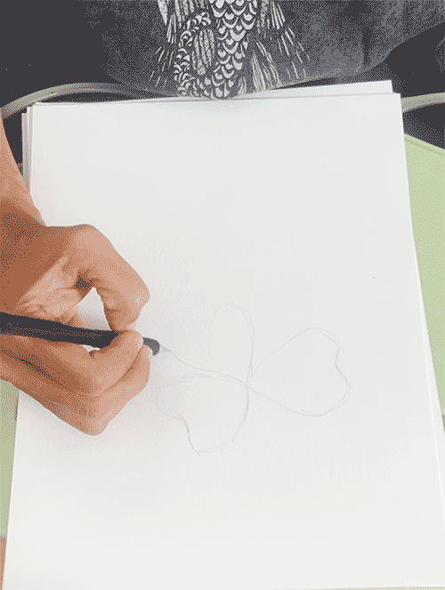 Drawing a Shamrock with Skull