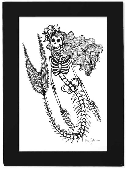 Print of Skeleton Mermaid - Mazu