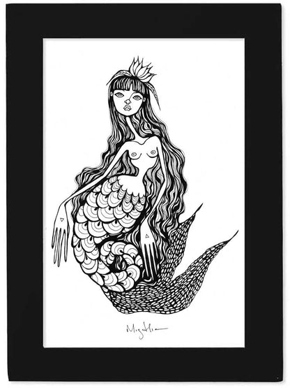 Print of Skeleton Mermaid - Amara