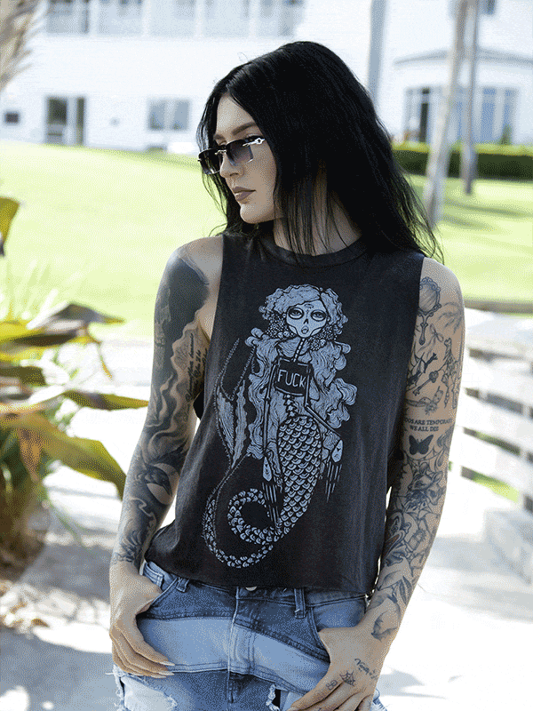 Migdalia Muertos Fuck Mermaid Crop