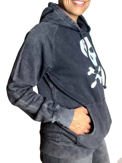 Side view of hoodie
