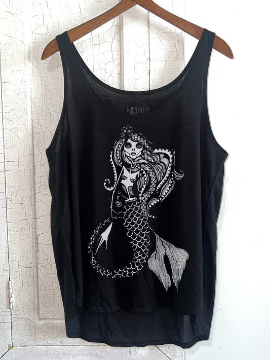 Skeleton Mermaid Slit Tank Top - Ursula