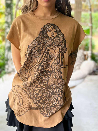 Mermaid Graphic Tee - Kezia Grande