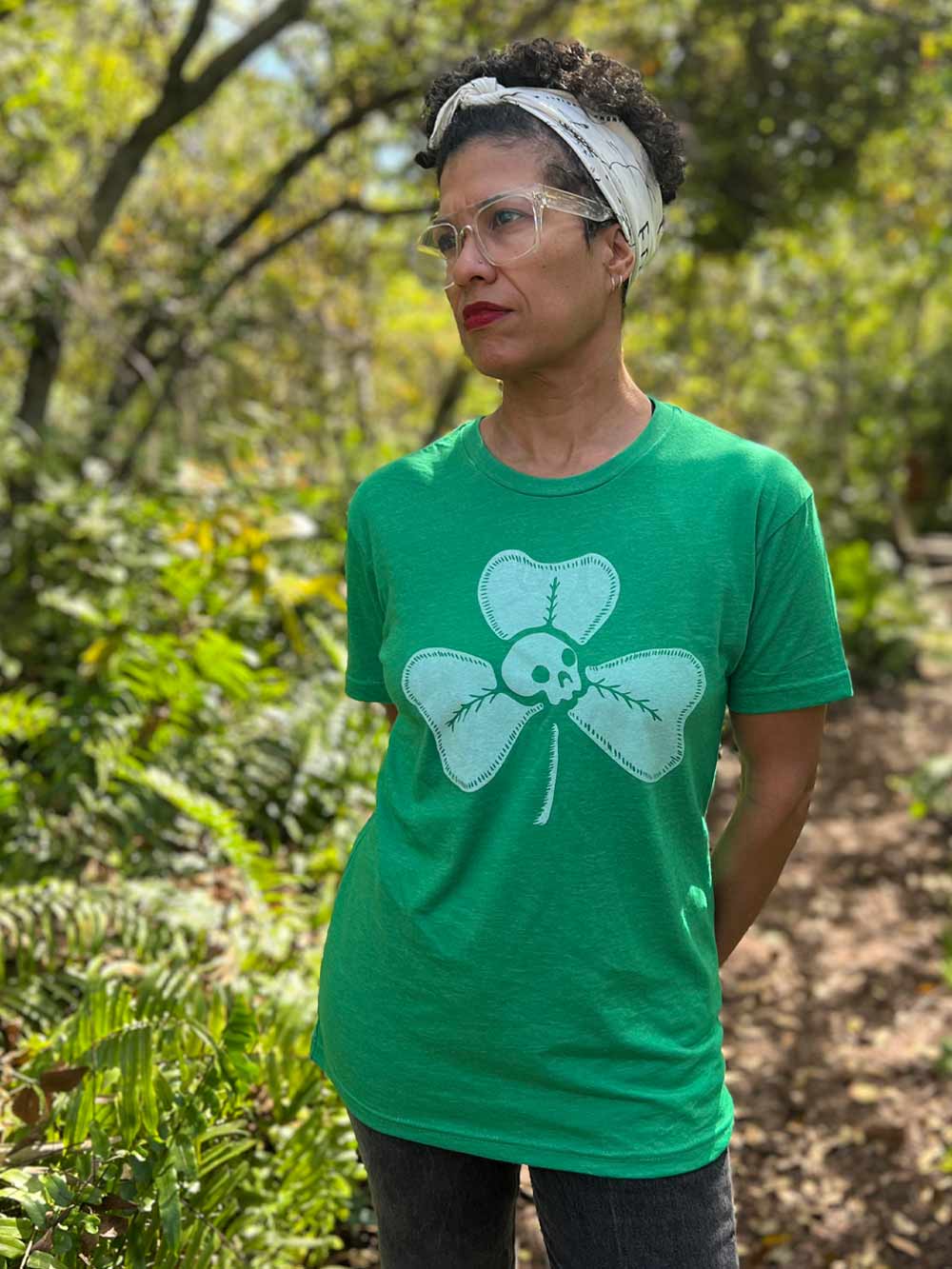 St. Paddy’s Green - Clover + Skull Unisex Tee