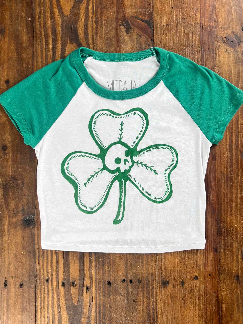 St Paddy's Skull + Clover Tee