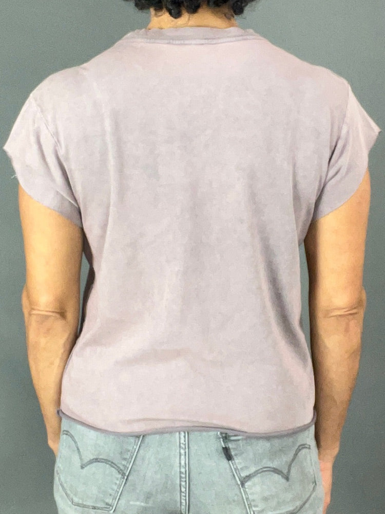 back view of boxy tee