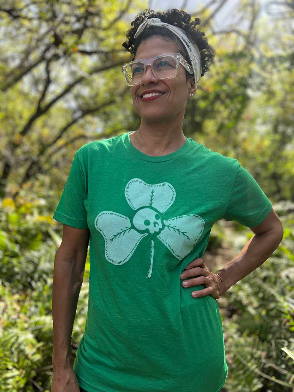 St. Paddy’s Green - Clover + Skull Unisex Tee