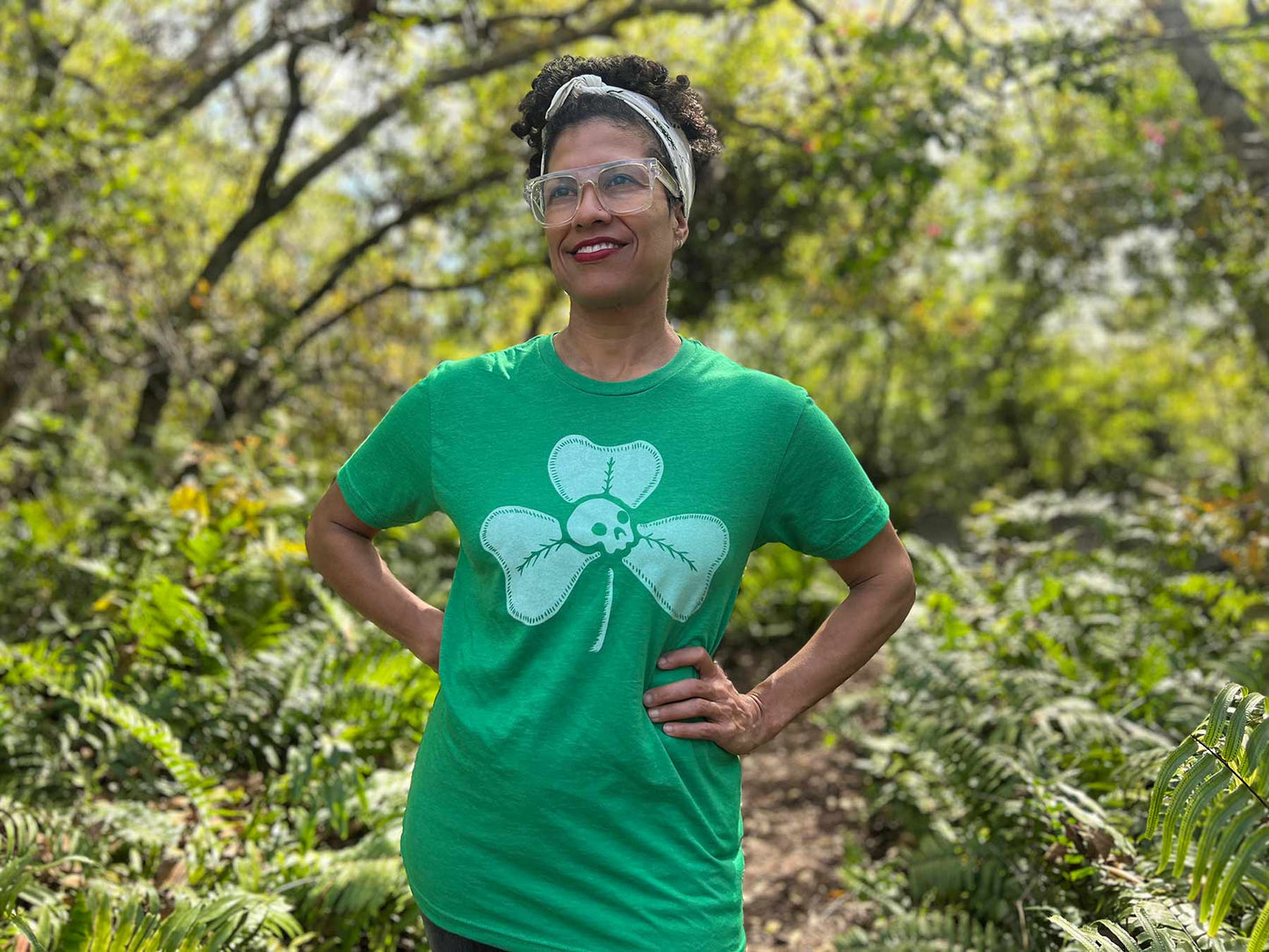 St. Paddy’s Green - Clover + Skull Unisex Tee