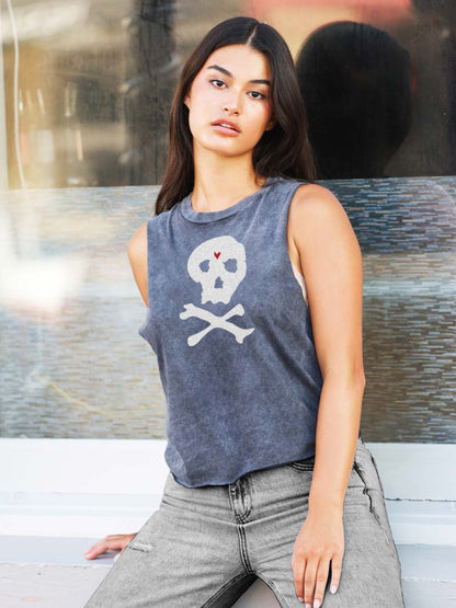 Jolly Roger Crop Top