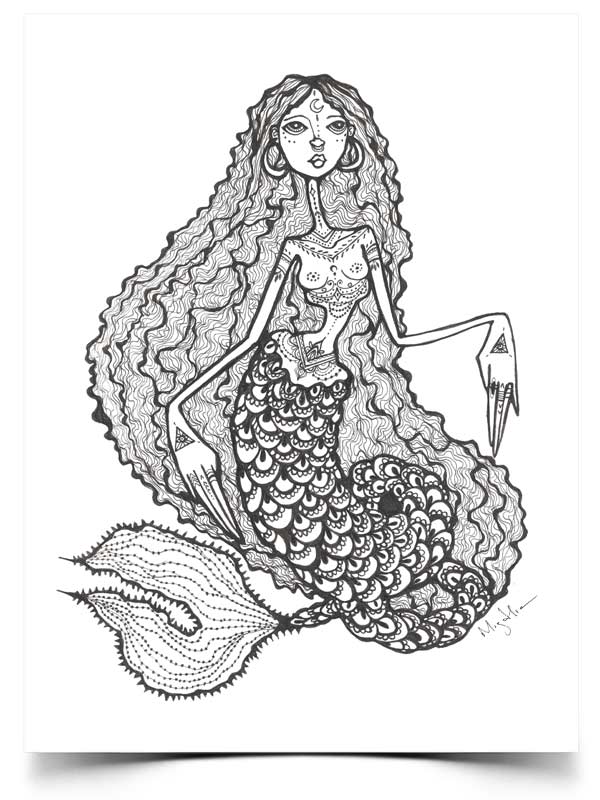 Print Mermaid - Kezia