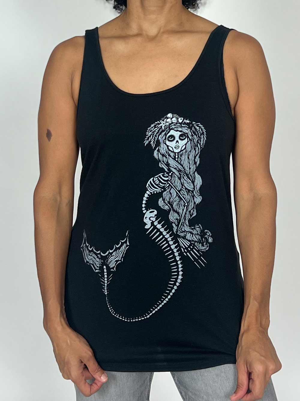 Ceto Skeleton Mermaid Tank Top