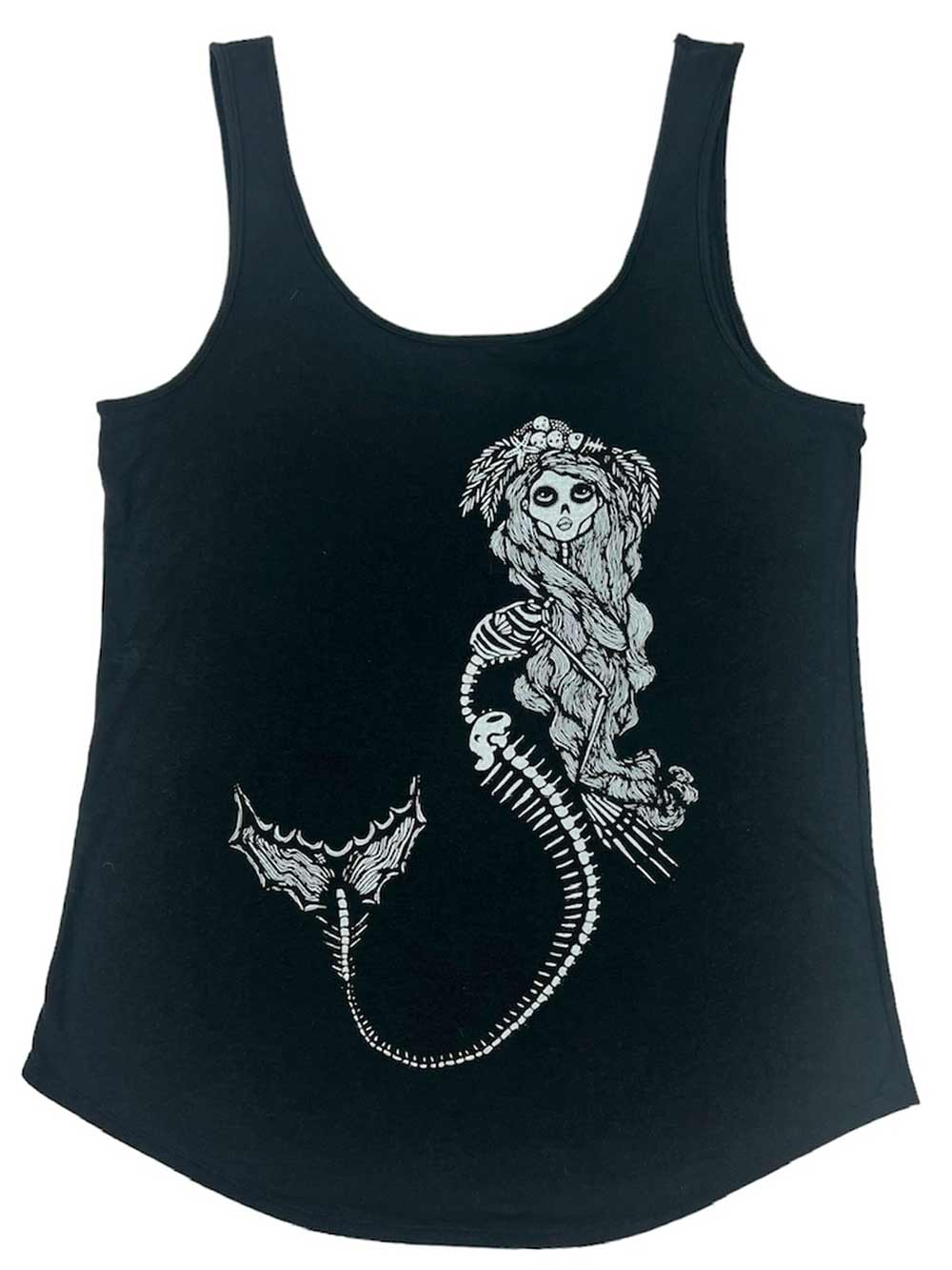 Ceto Skeleton Mermaid Tank Top