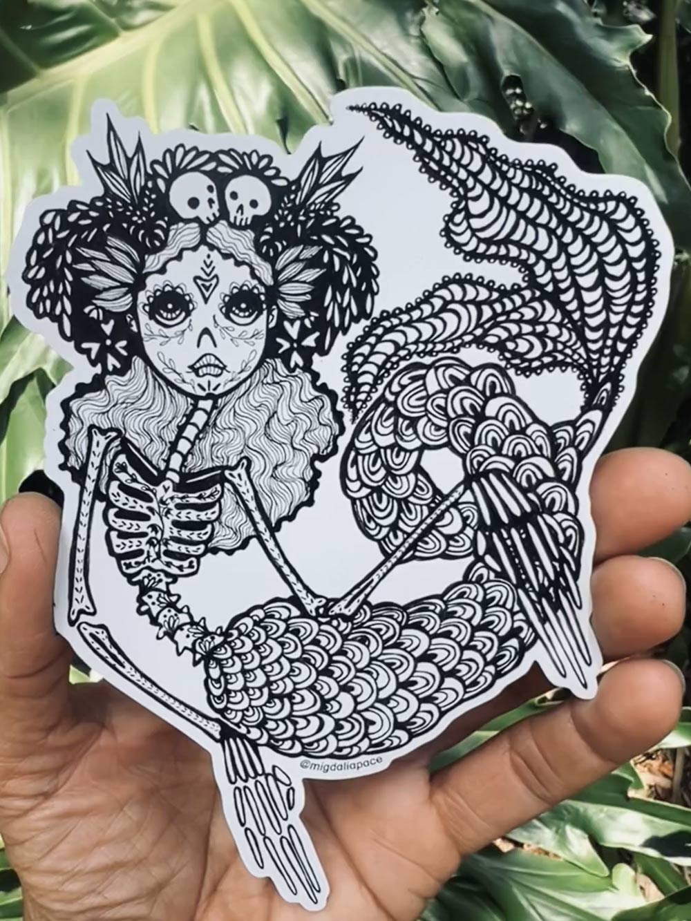 Mermaid Sticker 4x6 waterproof